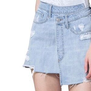 VERVET High Rise Denim Wrap Skirt NWT Large